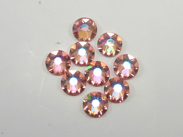 1 Gross 5ss ROSE PEACH GLACIER BLUE FLATBACK European Rhinestones